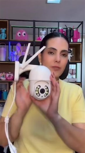 Câmera IP sem fio à prova d'água com resolução HD 1080P compativeCcom Ple feção deR pessoas em ambientes internos e externos visão noturna colorida e funções de IA Wi-Fi 2,4 GHz e Ethernet RJ45 #cameradesegurança #fy #oferta #viral #live