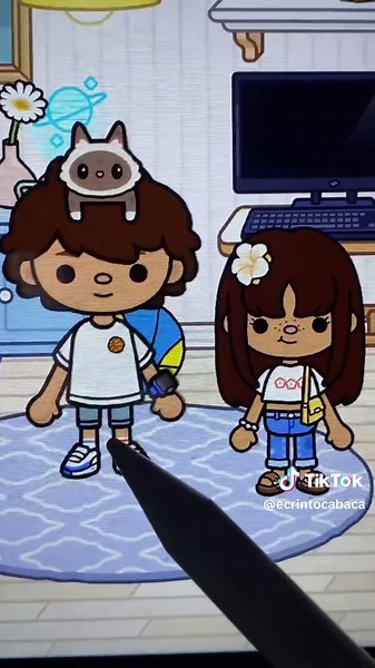 Animated Adventures of a Boy and Girl in Colorful Scenes