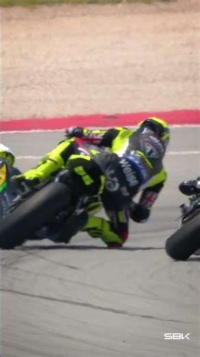 David Salvador is taken out by Bartolini in Race 2‼️ | 2026 #AragonWorldSBK🇪🇸