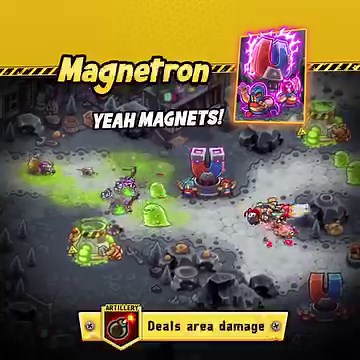 8.2K views · 237 reactions | Unleash the power of the Magnetron! ⚡️ This ground disabler and support unit uses reverse-engineered order tech to draw enemies together, creating a shocking spectacle. Find it on Junkworld's new Update, Underground pt.1: https://apple.co/junkworld_td | Ironhide Game Studio | Facebook