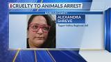 Woman allegedly left dogs tied up, starving at Barbour County home