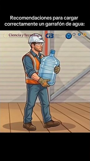 Recomendaciones para cargar correctamente un garrafón de agua