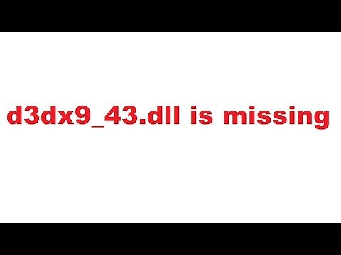 Solve d3dx9 43 dll is missing | PES 2017 | GTA | FIFA