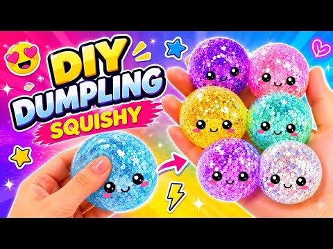 😮DIY Viral Dumpling Squishy / How to Make Dumpling Squishy at home / Satisfying / Easy Paper Craft