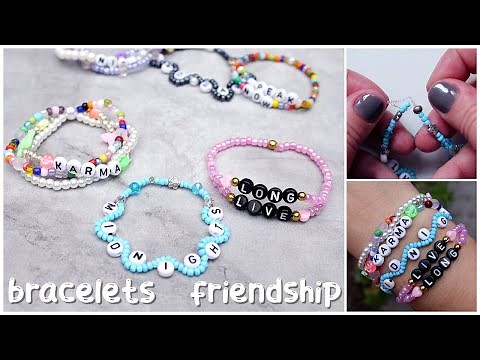 PULSERAS elásticas 3 IDEAS FACILES con letras