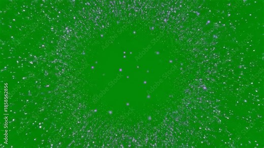Dynamic new year 2026 particle explosion green screen effect compositing element