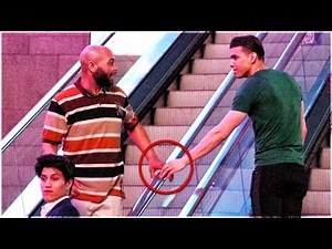 Touching Hands On Escalator Prank | Guy vs Girl Edition