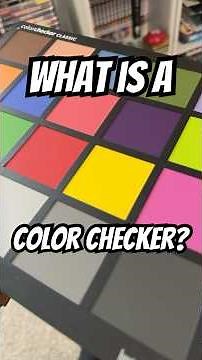 What is a color checker? #tech #colorgrading #videomaking #film #filmmaking