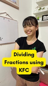 Dividing Fractions using KFC❣️ #LearnwithHart #educationalreels #fractions #dividingfractions #mathisfun #hartleyvlogs | Hart Bigcas