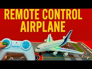 Remote Control Airplane ✈️ Full Runway Playset with Lights & Sounds