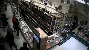 Police say as many as 10 suspects raided the store, breaking glass cases that stored handguns and stealing several rifles off the racks http://4.nbcny.com/NqrvvH7 | NBC New York