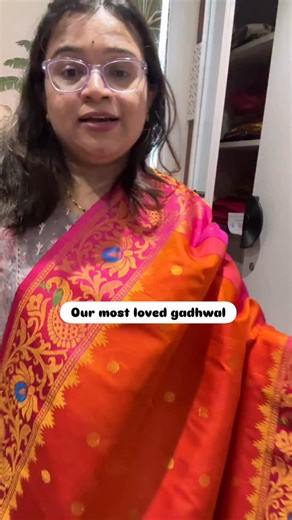 2.6K views · 139 reactions | Comment “pp” for the details ❤️ This is a gadhwal made in south india Price 18k For order whats app 8262014719 This Gadwal saree is available with us throughout the year, so you can place a booking anytime. If it is not ready in stock, it will take some time, but it is available year-round. There are no color options available, as this is a South Gadwal saree made in South India. | मनभरी साडी | Facebook