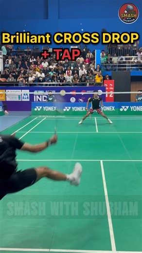 Shubham sharma on Instagram: "BRILLIANT CROSS DROP 🏸✅#badminton #smashwithshubham #badmintonlovers"