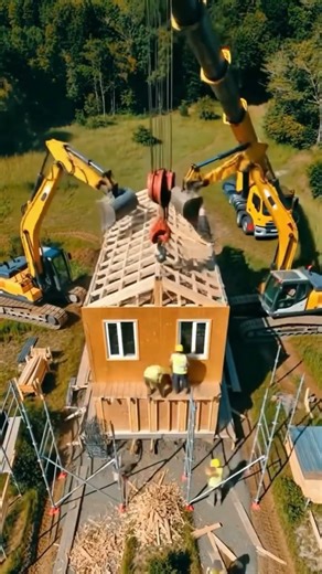 Wooden bungalow in nature #shorts #house #architectural