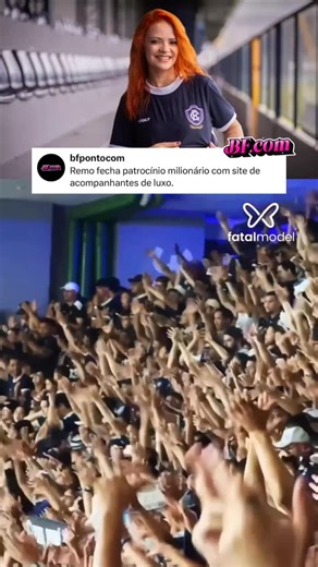 Belém Fofoquei on Instagram: "O Clube do Remo tem uma nova patrocinadora para a temporada de 2026. O Leão acertou parceria com a Fatal Model, plataforma de anúncios de acompanhantes do Brasil, em um acordo que, inicialmente, renderá cerca de R$ 1 milhão aos cofres do clube nos próximos 12 meses. Segundo nota do clube, a nova patrocinadora estará presente em diferentes propriedades do clube ao longo da temporada. Internamente, o Remo trata o patrocínio como um passo importante para o fortalecime