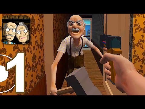Grandpa And Granny Escape - Gameplay Walkthrough Part 1 - Chapter 1 (iOS, Android)