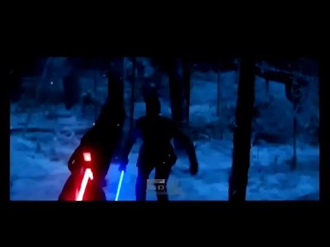 Kylo Ren vs Finn Fight Footage In Order [HD] All Lightsaber Footage Star Wars The Force Awakens