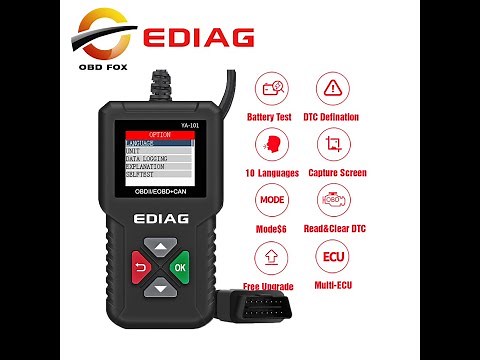 YA101 Code Reader OBDII/EOBD Scanner Life-time Free Update via USB cable