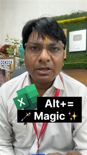 Alt + = magic tricks #excel #shortsfeed #computer #viral #viralvideo