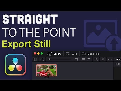 Export a still image in DaVinci Resolve ( jpg, png, etc. )