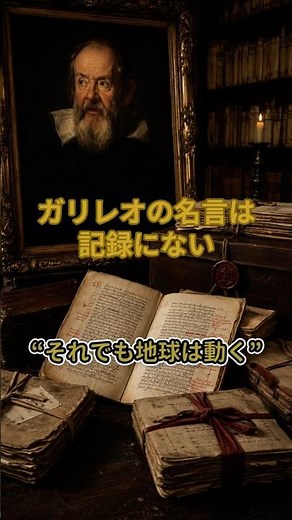Galileo's famous quote is not recorded #ErasedPortrait #Galileo #HistoricalMystery