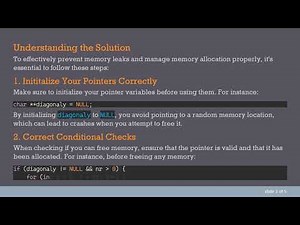 How to Fix C Memory Leaks in Your Program