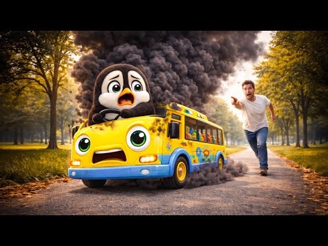 Misunderstood Penguin Rescues the Bus and Receiving a Brand-New Toy Bus #penguinrecuse