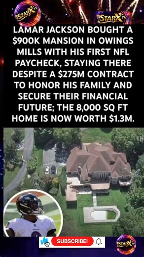 Lamar Jackson STILL in $900K House After $275M Deal! 🏠💰 #LamarJackson