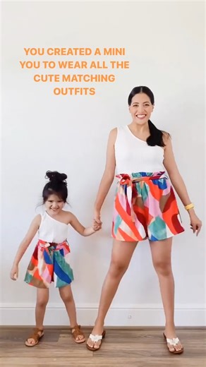 20K views · 26 reactions | Matching with your mini? Always a yes. ‍♀️✨ @jeanetteandmia nailed the look with bold colors, big smiles, and effortless style. https://us.patpat.com?adlk_id=4104569 | PatPat | Facebook