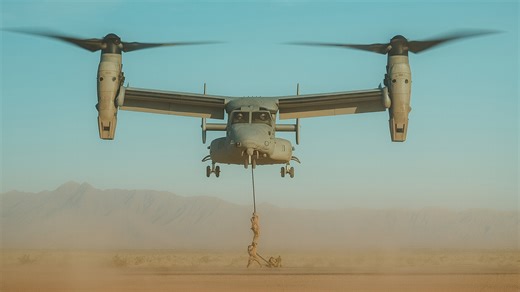 Marines Practice Fast-Rope and Hoist Training at WTI