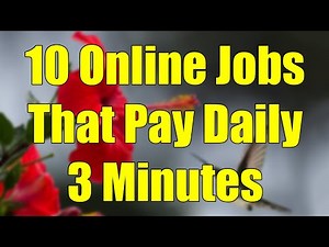 10 Online Jobs That Pay Daily (Make Money EVERY Day)