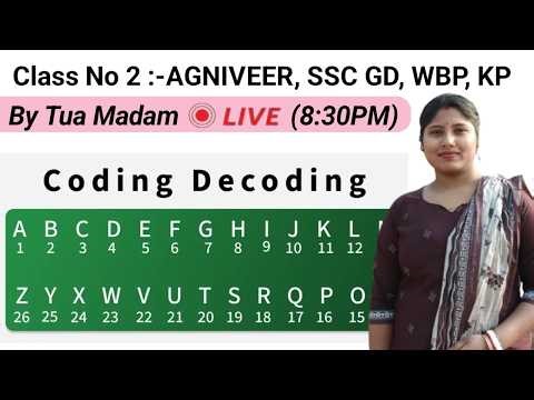 Coding Decoding Reasoning in Bengali | wbp, kp, ssc gd, agniveer |Coding Decoding class by Tua Madam