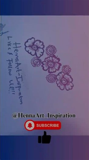 Easy Circle Henna Sketch Design for Beginners #hennaart #mehndi #hennaart