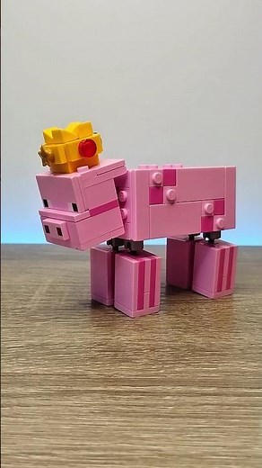 I build Technoblade from the Minecraft movie in lego | #lego #minecraft #technoblade #foryou #shorts