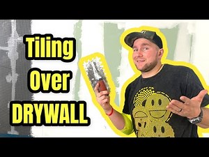 🔥 Tile over Drywall 🔥. 24x48 Tile Installation Rubi DC 250 Tile Saw.