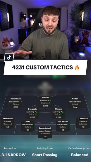 These are actually really solid 💪 #fc26 #tactics #4231 #customtactics #fut
