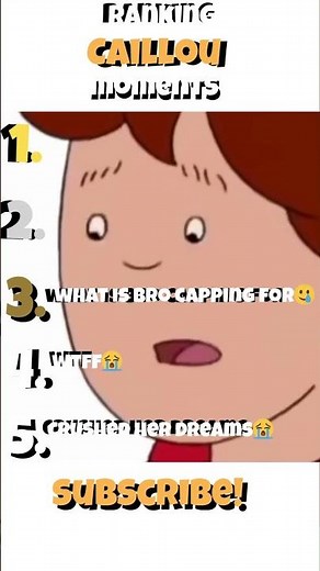 Ranking Caillou Moments 🤣