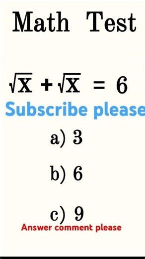 Math test || Answer comments please #mathematician #maths #viral #shorts #youtubeshorts #subscribe