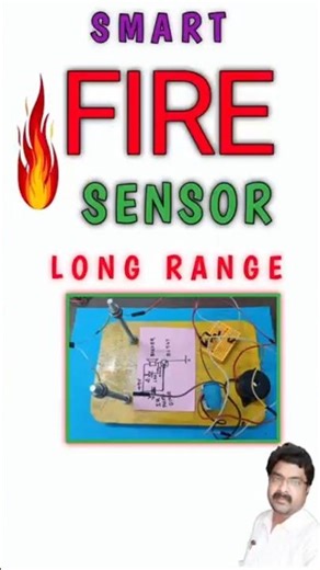 Smart fire detector using single transistor#electronic #automation #science