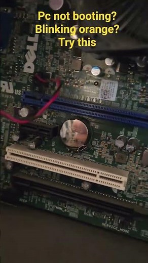 How to fix dell orange blinking light/fail to boot in 15 seconds.