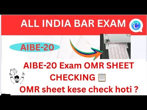 AIBE-20 Exam OMr sheet Checking 😳| ALL INDIA BAR EXAM #aibe20result #aibe20answerkey