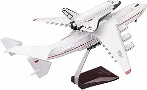 1:200 An-225 Model Jet Model Airplane Carrying with Spaceshuttle Resin Aircraft Model 17 Inch Display Model Plane for Collection Or Gift Ornament