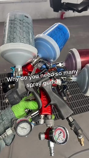 Understanding the Need for Multiple Spray Guns in Automotive Refinishing