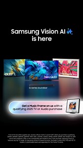 The future of TV: Samsung Vision AI Is here. Discover personalized AI features on new 2025 models | Samsung