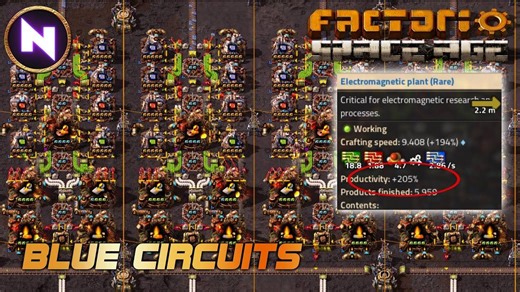 【异星工厂】组合蓝色电路；疯狂生产力奖励 | 31 | Factorio 太空时代【Nilaus】【搬运|机翻字幕】