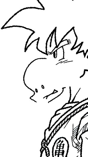 Drawing Goku's profile so cool! #dragonball #songoku