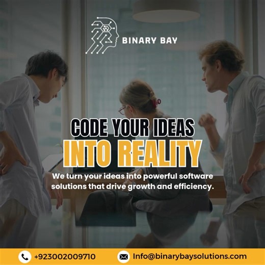 Optimize your workflow with tailored software solutions from Binary Bay Solutions. Our custom solutions are designed to enhance efficiency and streamline operations, ensuring your business operates at peak performance. Partner with us to leverage technology that aligns perfectly with your needs and drives sustainable growth. Visit now: https://buff.ly/46q8JCF #CustomSoftware #WebDevelopment #BusinessEfficiency #BinaryBaySolutions | Binary Bay Solutions | Facebook