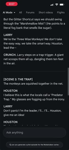 Scripts for the three wise monkeys ￼ pilot episode￼