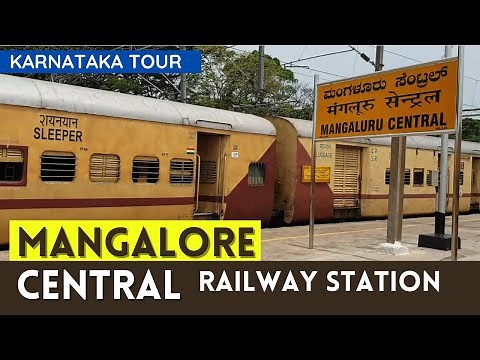 Mangalore Central Railway station | Mangaluru | Train approaching to station | Southern Railway |