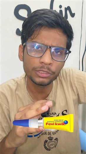 Why Fevikwik sticks instantly outside but not inside the tube?